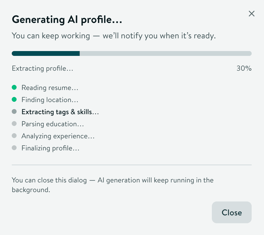 Automated Profile Generation